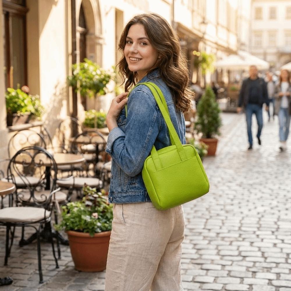 Candy Color Mini PU Single Shoulder Bag Squared Underarm Bag Casual Toast Crossbody Bag Office