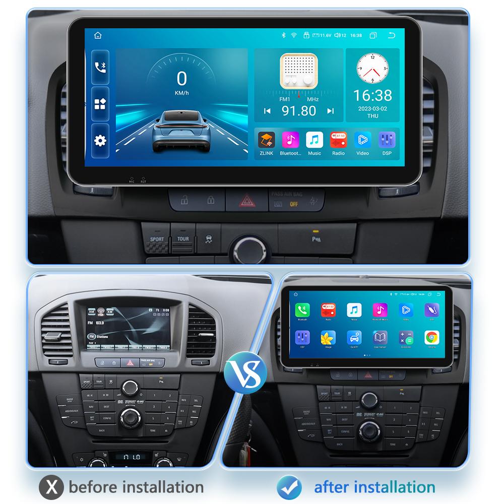 8G+128G Carplay 4G 2Din rádio Multimediální přehrávač do auta Android 12 pro Buick Regal 1 Opel Insignia GPS Navi WIFI DSP 2din inteligentní obrazovka automatické rádio