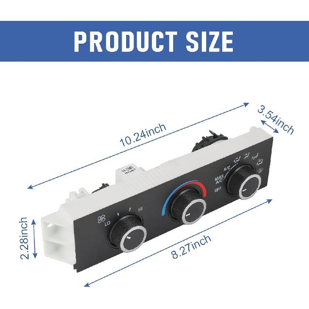 Front A/C Heater Climate Control Module Compatible With 1996-2014 Chevrolet Express 1500 GMC Savana 1500 1996- Chevrolet Express 2500 3500 GMC Savana
