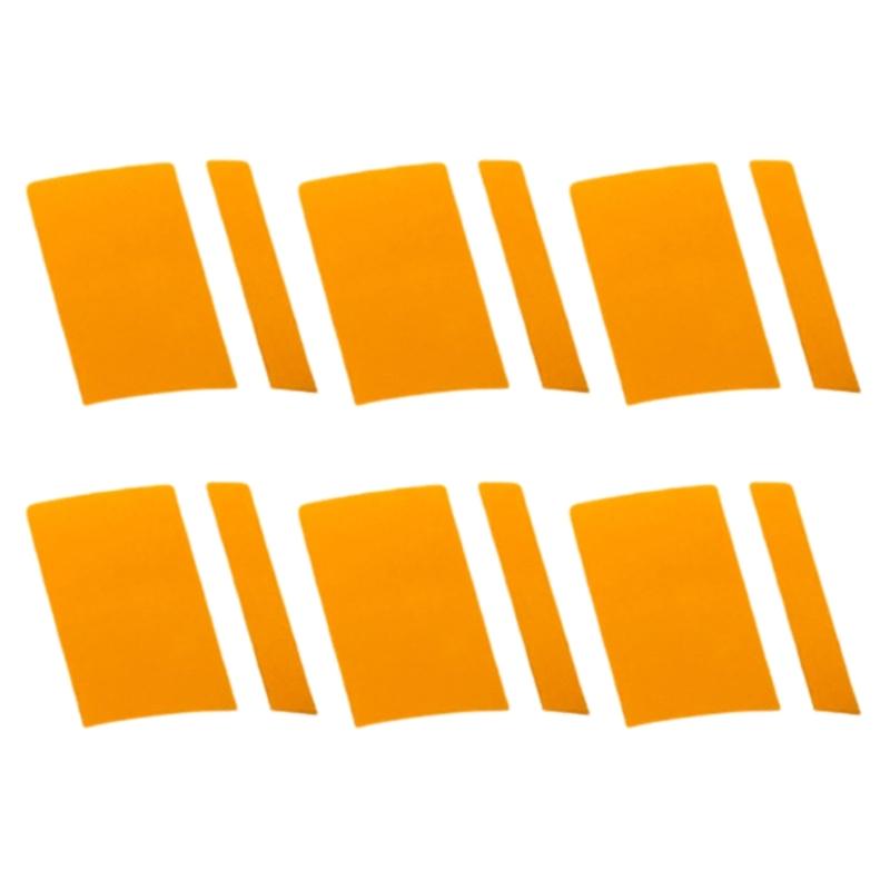 Pack of 6 Reflective Wheel Hub Stickers Universal Fit Easy Installation Enhances Night Visibility For Most Vehicles