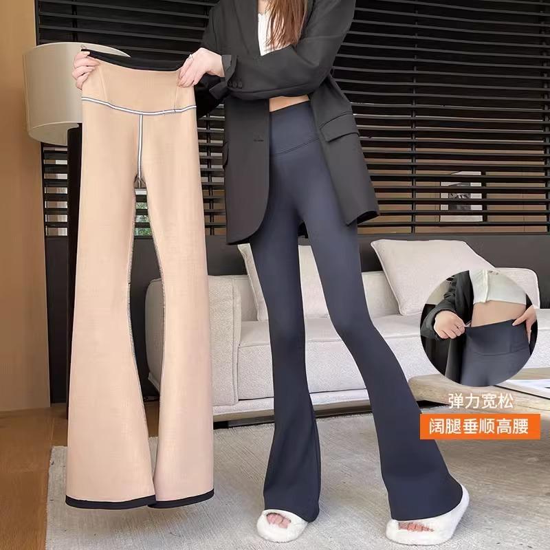 Micro-pull Shark Pants Women's Thin New High-waisted Tight Yoga Flared Pants Spring and Summer Barbie Leggings