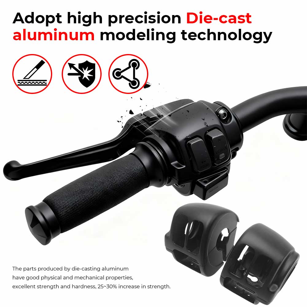 Motorcycle Accessory Handlebar Control Switch Housings Cover Button Caps Kit For Harley Sportster Low/SuperLow XL883L 2014-2019