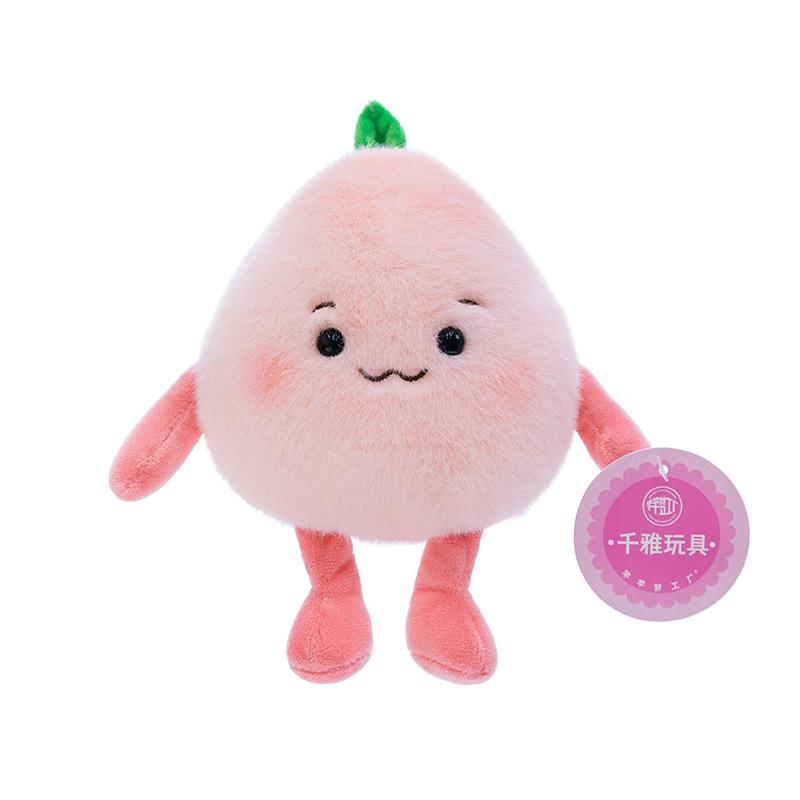 Creative Simulation Fruit Durian Mangosteen Plush Toy Cute Peach Doll Fragrance Bean Bag Children's Doll