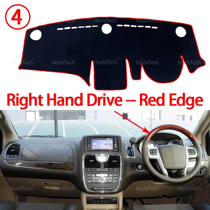 

Dashboard Cover Avoid Light Anti-Slip Anti-dirty Mat Pad Sunshade Dashmat Protect for Chrysler Grand Voyager 2011-2015 LHD RHD