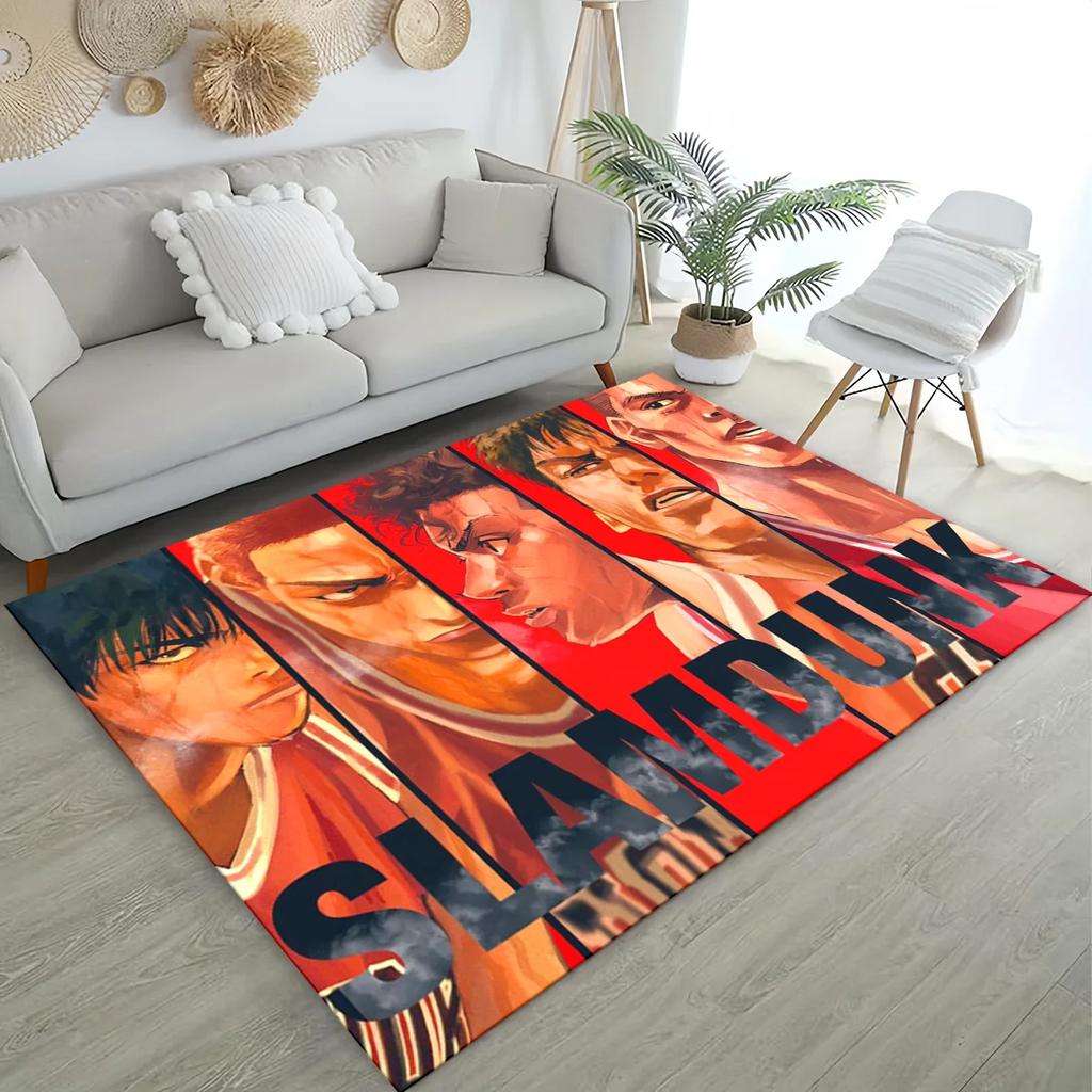 27 Style New SLAM DUNK Cartoon SHOHOKU Basketball Anime Carpet Rug for Living Room Bedroom Home Sofa,Kid Play Non-slip Floor Mat