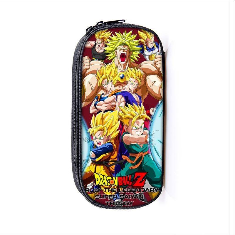 Dragon Ball Anime Son Goku Cartoon Large Capacity Pencil Case Fashion Boys Girls Pen Bags School Student Supplies Stationery Box