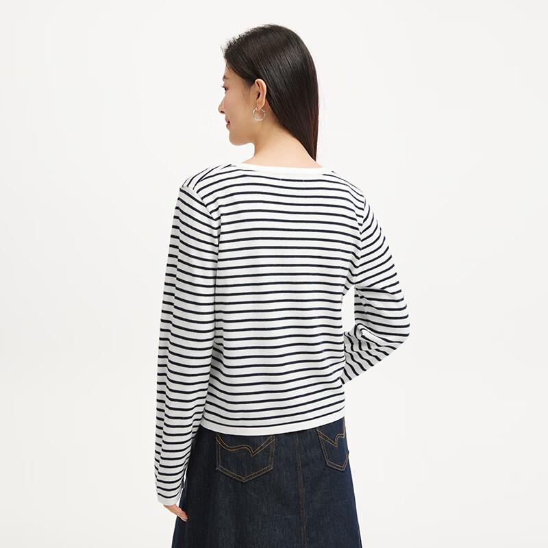 Hotwind Women's Striped Knitted Cardigan