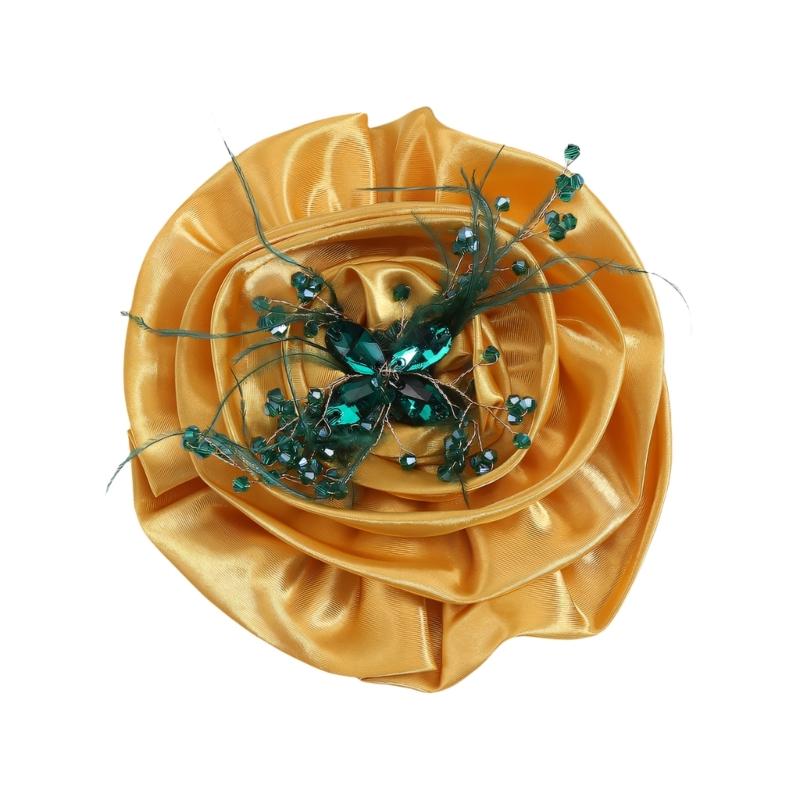 Fabric Flower Brooch for Women, Oversized Floral Pin with Soft Fabric Detail for Jackets, Dresses, Scarves and Bags