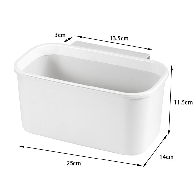 Home Large Capacity Bedside Hanging Basket Shelf Mini Kitchen Waste Bin Rubbish Container Cabinet Storage Rack
