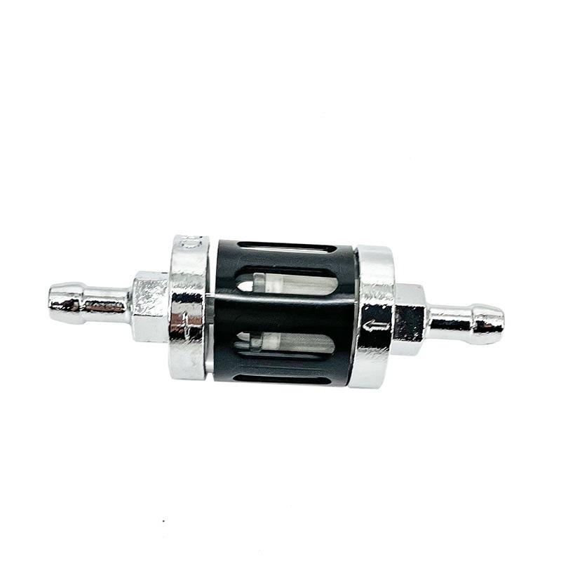 8Mm 0.31" Motorcycle Aluminum Alloy Fuel Filter Washable Visible Body Multi Color Options Fit For Motorcycle Atv Dirt Bike