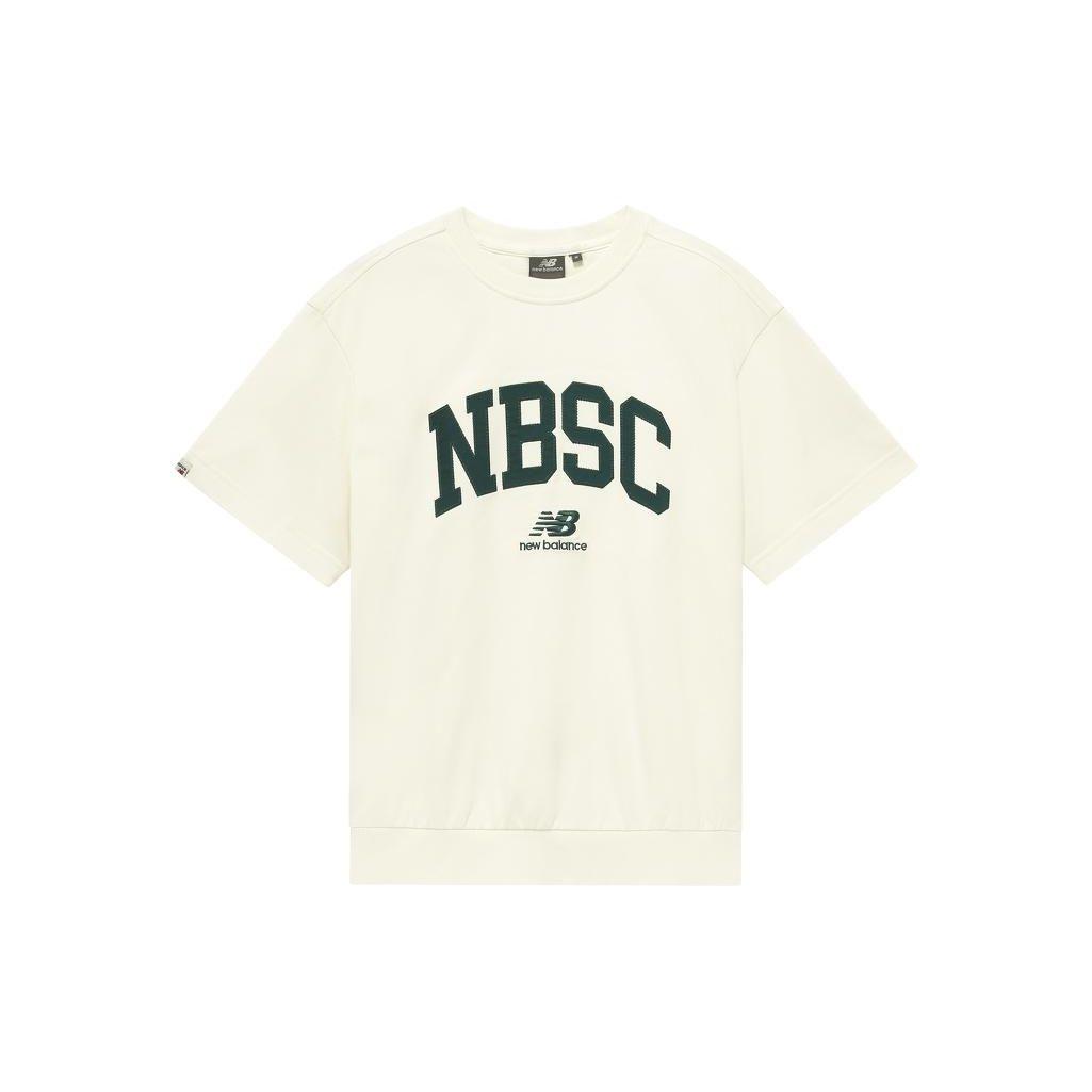 

Мужская футболка с короткими рукавами New Balance в стиле ретро спортивной серии с вышитым буквенным логотипом, белые топы 5CD25353-IV
