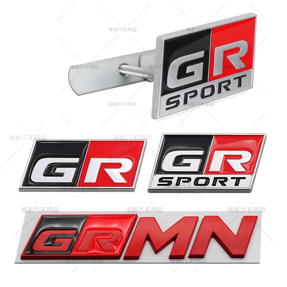 Car Sticker GR Sport Decal Front Hood Grille Emblem Badge for Toyota HV YARiS RZ RC RS Prius Lexus Harrier GRMN Logo Stickers