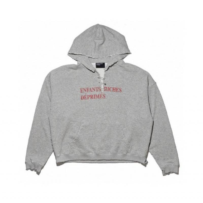 Oversized Unisex Hooded Sweatshirt With Distressed Washed Letter Print Cotton Blend Casual Top Teens Adults