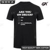 Funny Are You On Drugs Dinosaur Club Rave Edm Tshirts Unisex Style Shirts for Women Man Graphic T Shirts Unisex Clothes Harajuku
