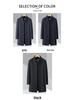 Men's Winter Wool Coat with Mink Fur Collar and Down Liner