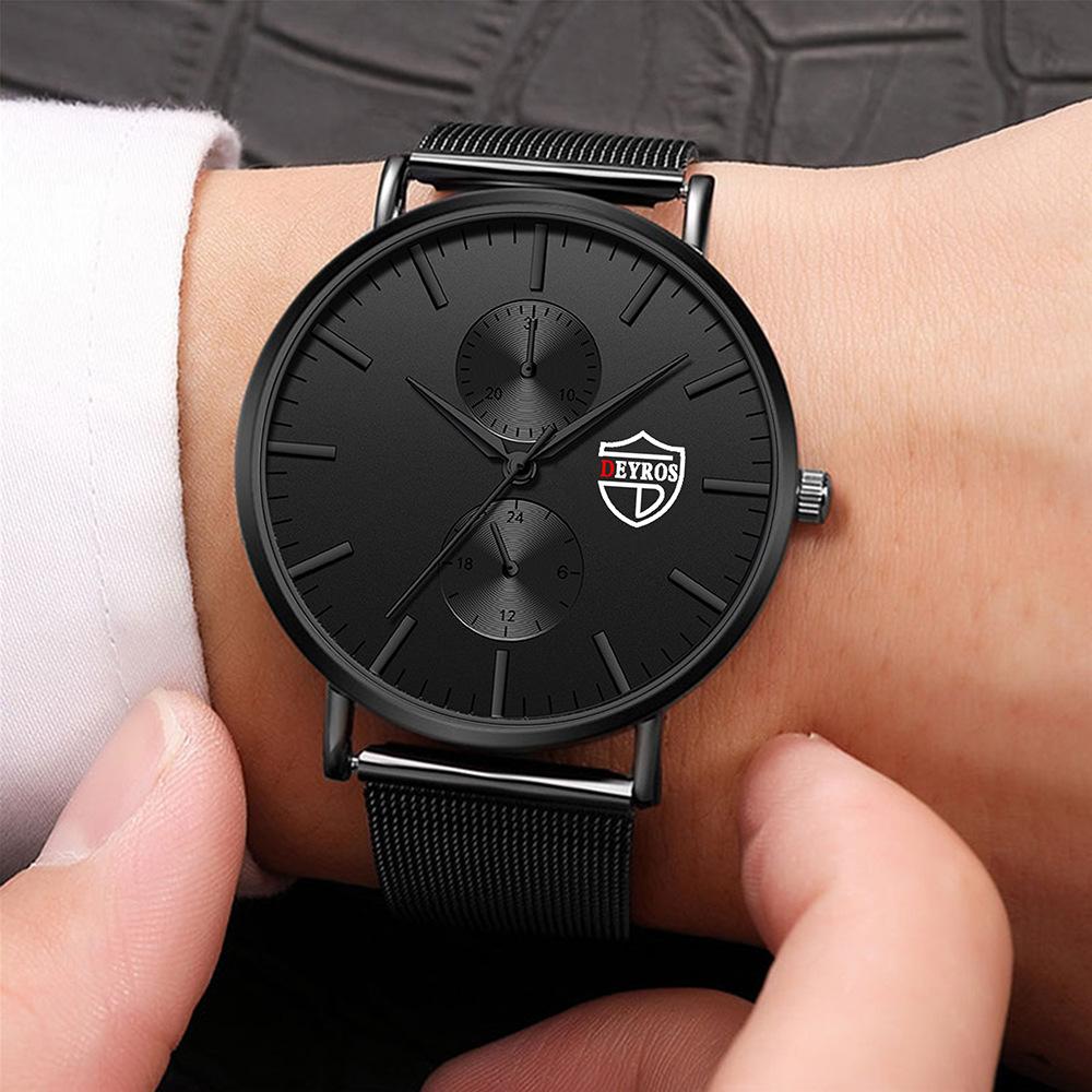 New Simple Watch Unisex Watch Men's Stainless Steel Quartz Watch Student Women's Watch Femininity Women's Watch
