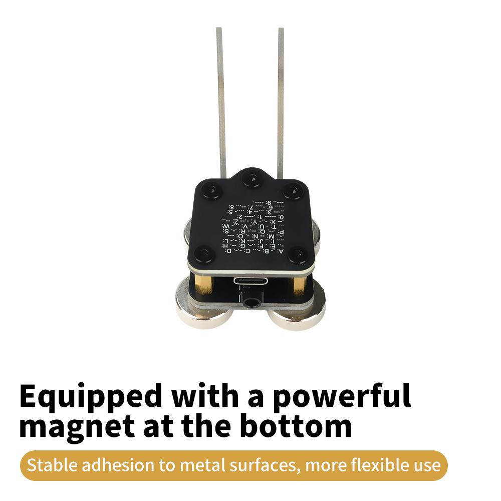 CW Automatic Trainer PCB 4 Nd Magnet Bases Double Paddle Automatic Morse Keyer Type-C Morse Code Trainer with 3.5mm Audio Cable