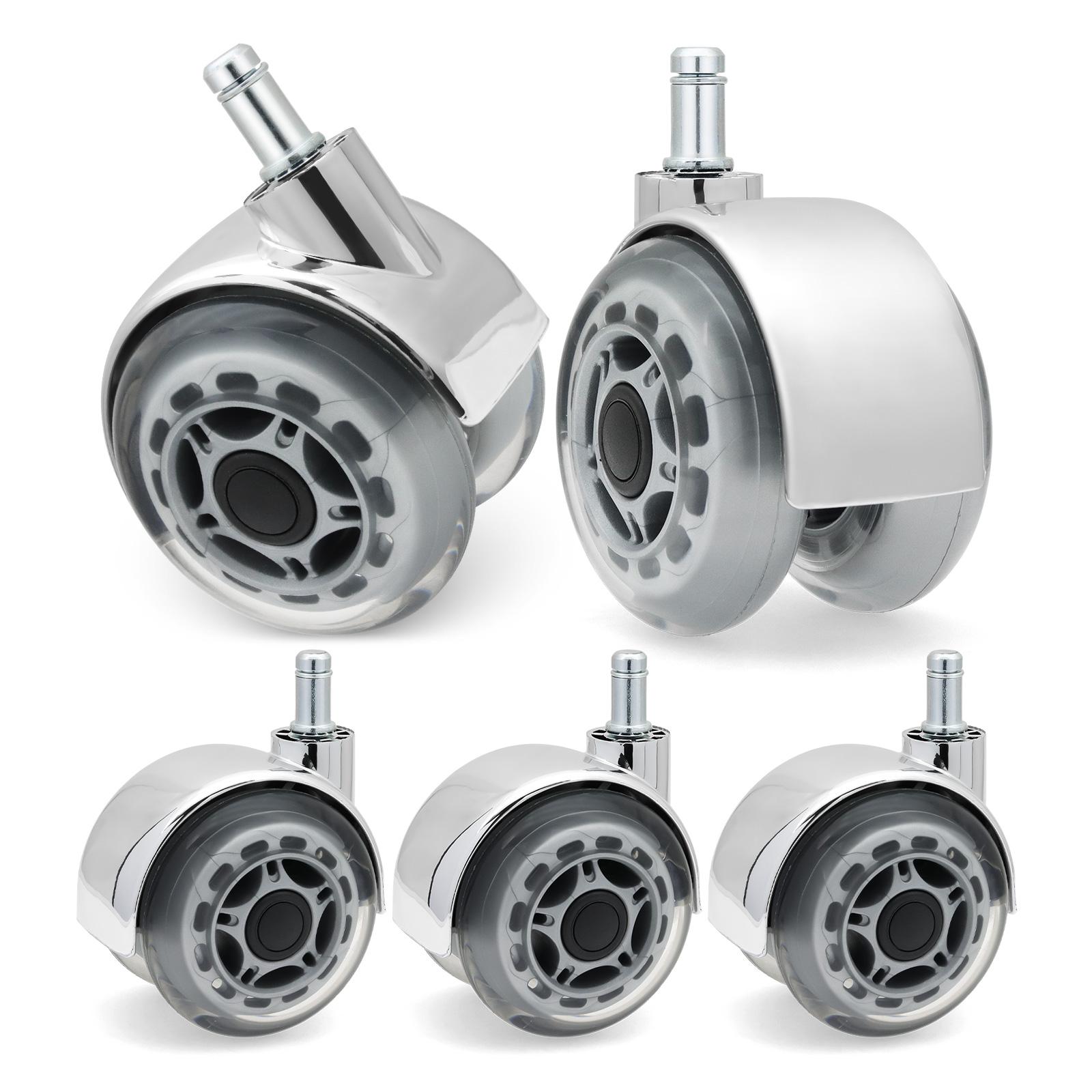 

5 шт. 3-дюймовые универсальные поворотные роликовые колеса для замены игрового кресла, офисного кресла, ролики для тележки, мебельная фурнитура