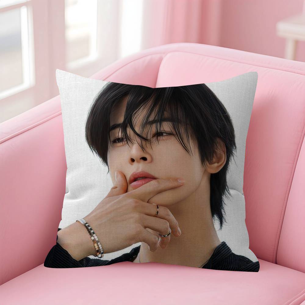 Singer Cha Ido Eunwoo Cushion Cover Pillow Cover Decor Pillowcase Printed Cushion Case For Couch