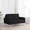 Day and Night - Day and Night 2 Seater Black Fabric Sofa