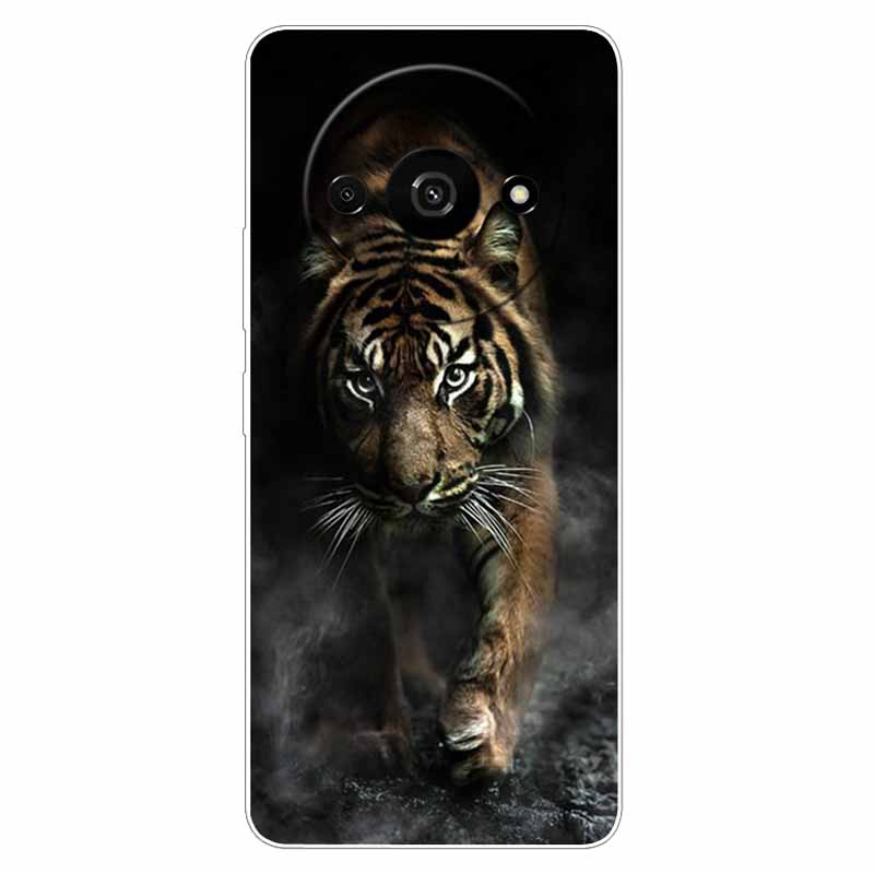 For Xiaomi Poco C61 Case Soft Silicone Lion TPU Shockproof Back Cover for Xiaomi Poco C61 Cases C 61 Cute PocoC61 Fashion Shell