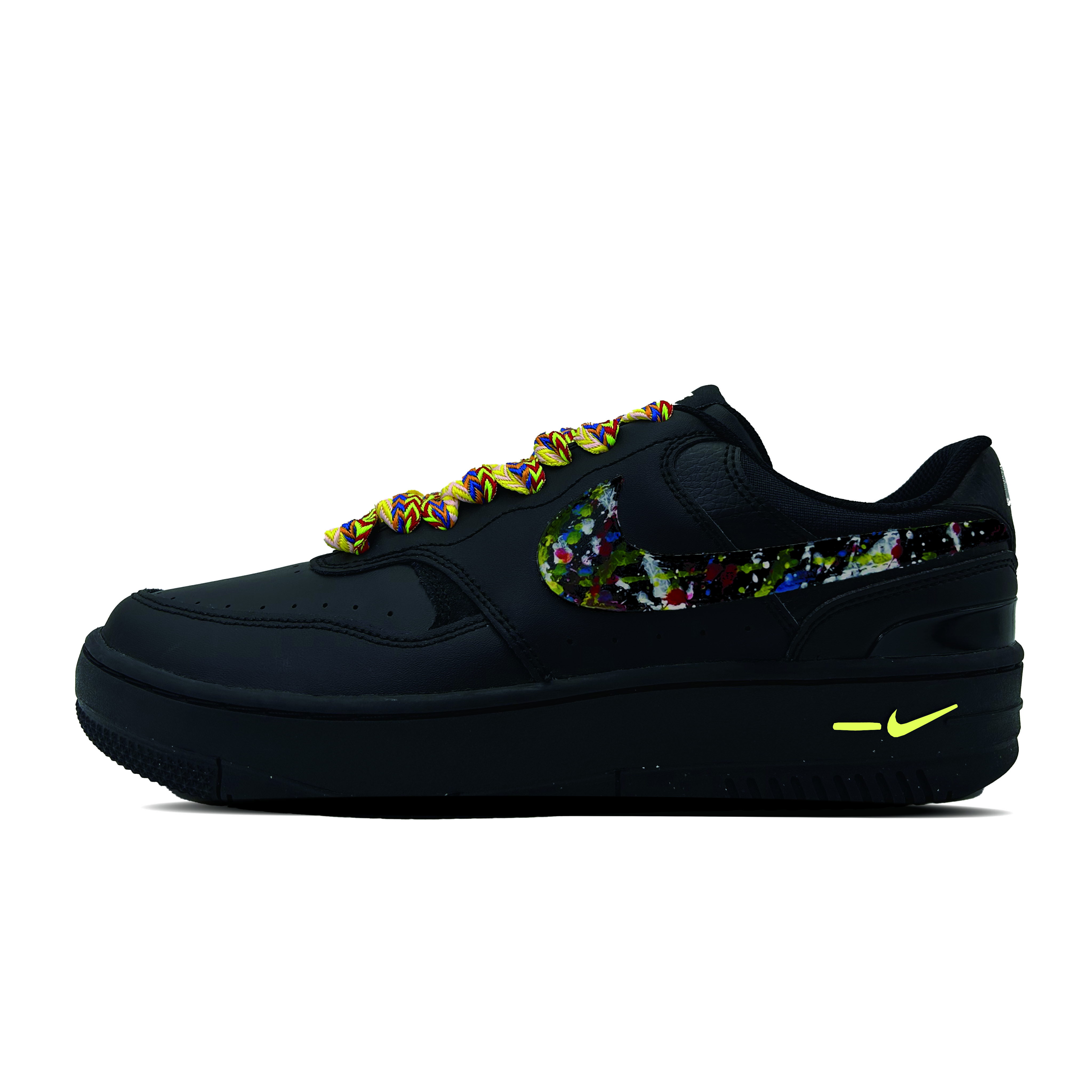 

Nike Gamma Force Late Pear Synthetic Leather, Leather Abrasion Resistant Low top Skateboard Shoes Women s Black HQ1674-001(Team697-) 36.5