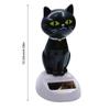 Professional Solar Innovative ABS Cat Solar Shaking Head Interior Doll Black Yellow Pink Car Decoration Accessories for the Car