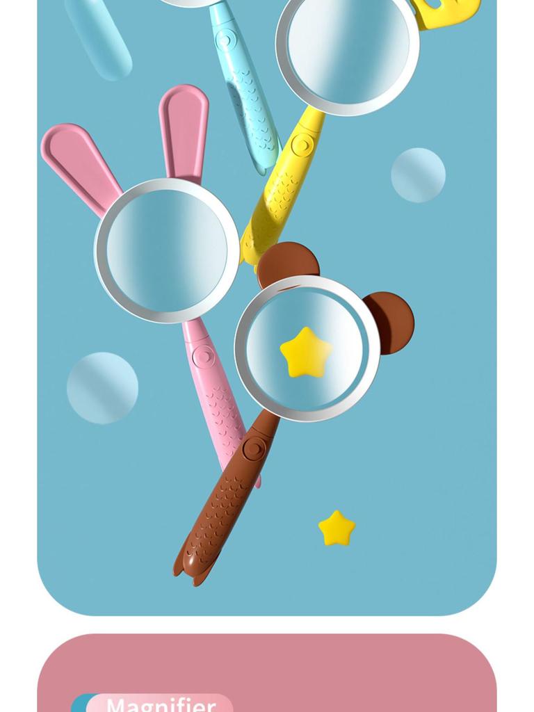 Kinder Cartoon Lupe: High-Definition, Sturzsicher, Handheld-Wissenschaftsspielzeug