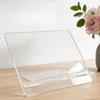 Thickened Transparent Acrylic Desktop Bookshelf Multi-functional Tablet Stand Reading Textbook Display Rack Office Study Watching TV Dramas Bracket