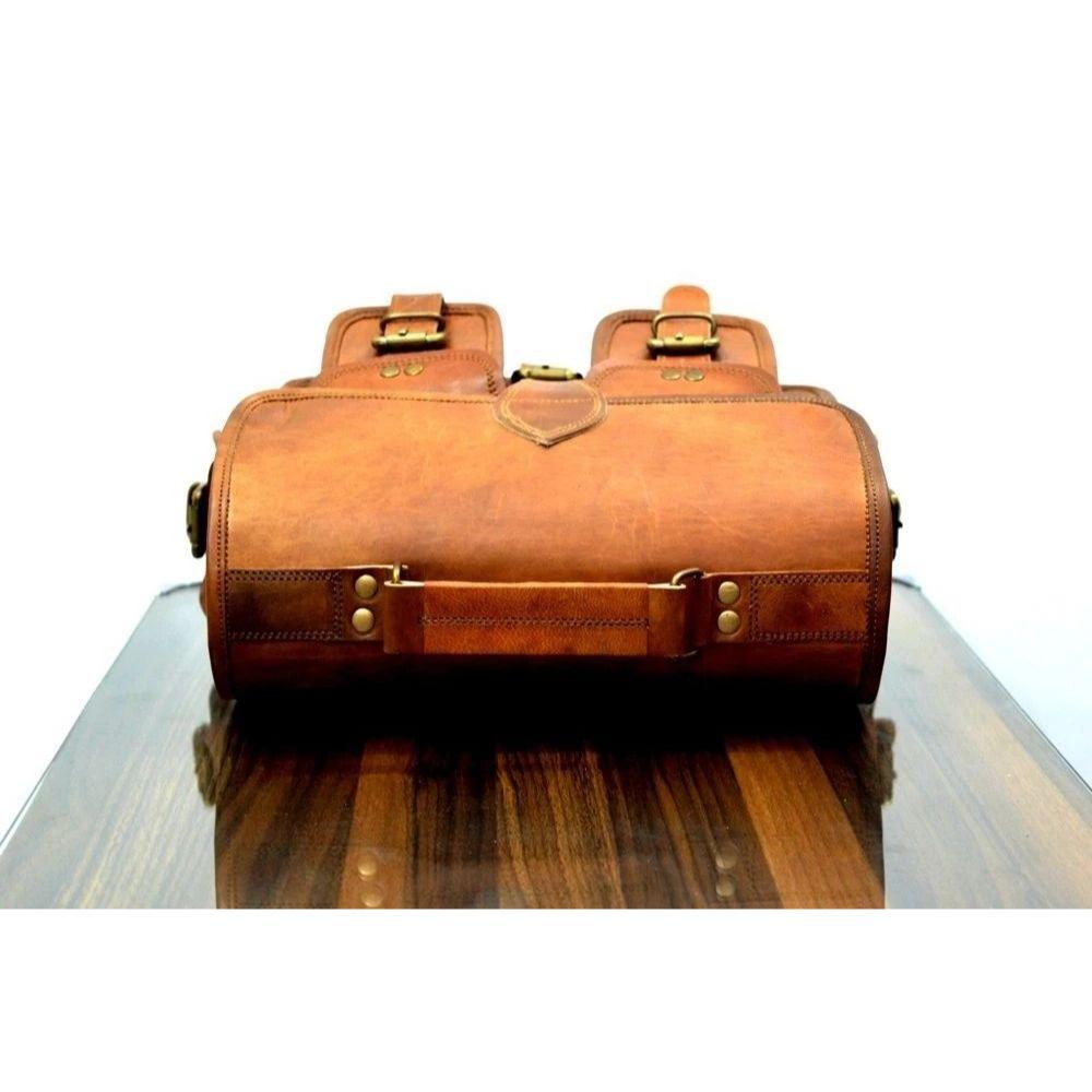 Vintage braun Leder Messenger Bag Schulter Laptop Tasche Aktentasche Herren echt