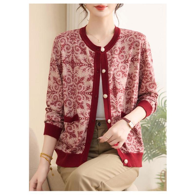 

Модный и Универсальный Свитер Кардиган Женский Контрастный Геометрический Графический Свободный Топ с вышивкой XL розовый