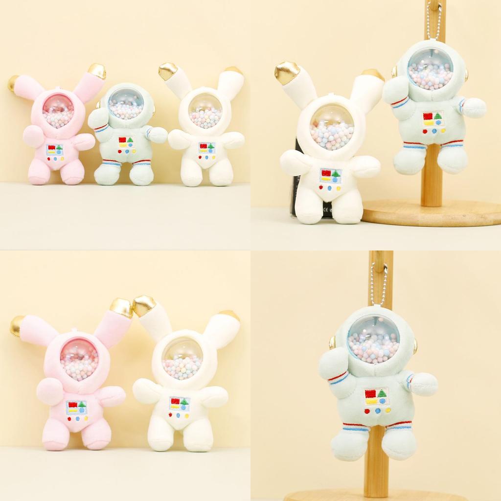 Adorable Astronaut Plush Keychain Cute Space Bunny Doll Creative Bag Charm