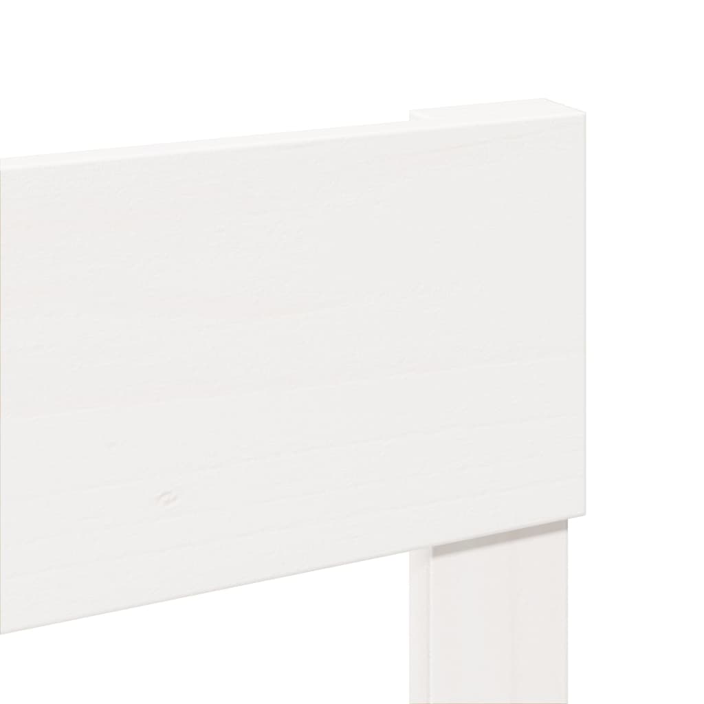 Solid Wood Bed without Mattress White 180 x 200 cm Pine Wood