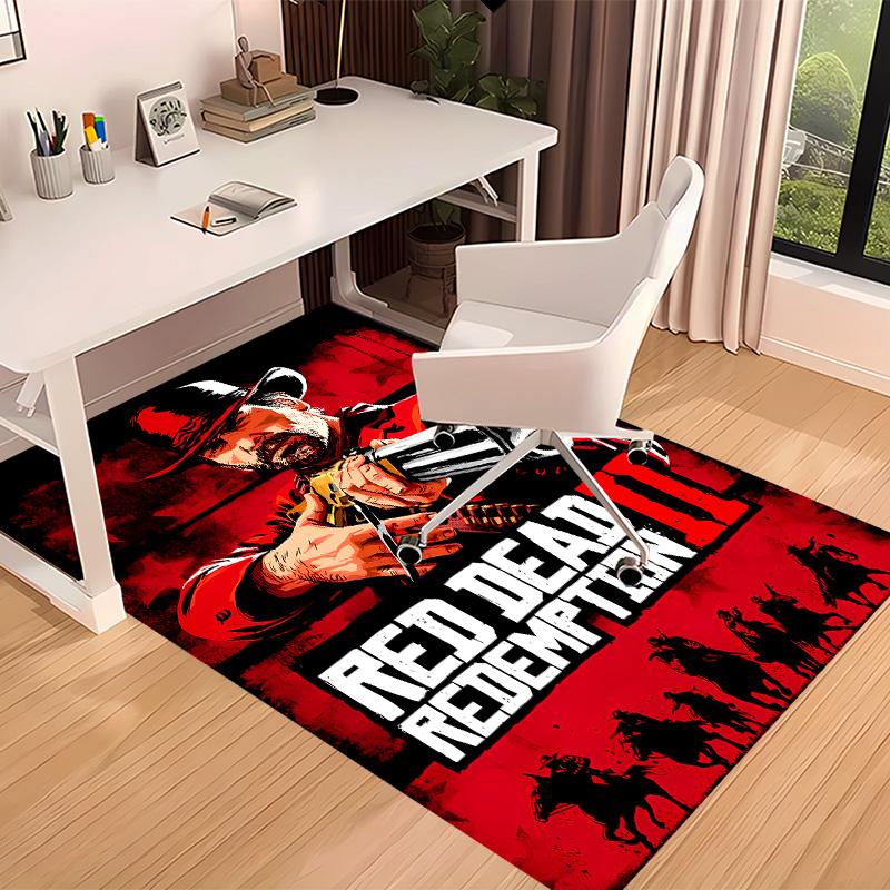 Red Dead Redemption1 Printed Absorbent Washable Carpet, Non-Slip Bathroom Mats, Kitchen Rugs, Yoga Mat,Living Room Entrance, Camping Picnic Rugs