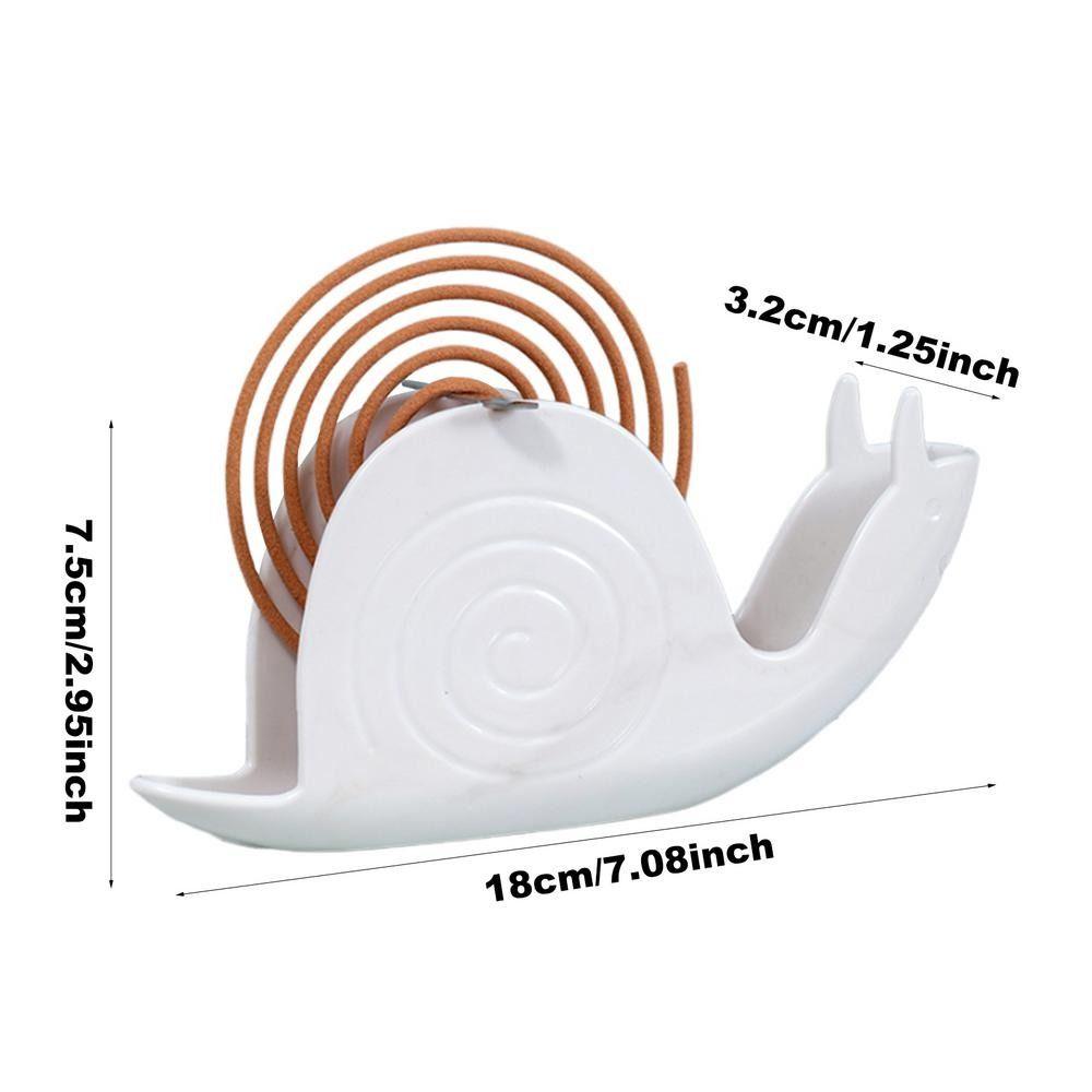 Snail Shape Mosquito Coil Rack White Black Incense Holder Shelf  Home Bedroom Decoration
