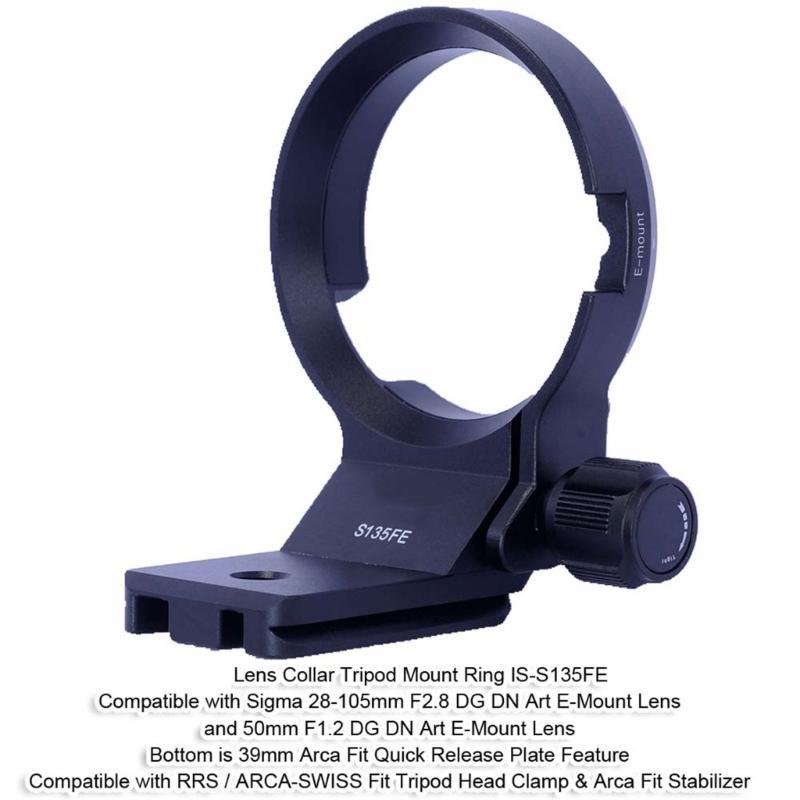 IS-S135FE Tripods Mount Collar For 28-105mm F2.8 DN Art Mount Compatibles Arca Quick Release Plate