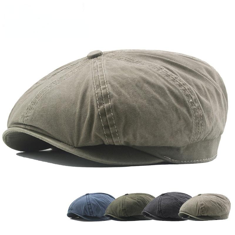 

Мужчины Casual Newsboy Hat Весна Лето Ретро Берет Шляпа Дикие Повседневные Шляпы Унисекс Восьмиугольная Шапка Мода Хип-Хоп Шапки gorras