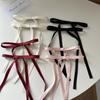 Solid Color Ribbon Hair Clip Female Long Streamer Sweet Temperament Duckbill Clip Simple Hair Accessories