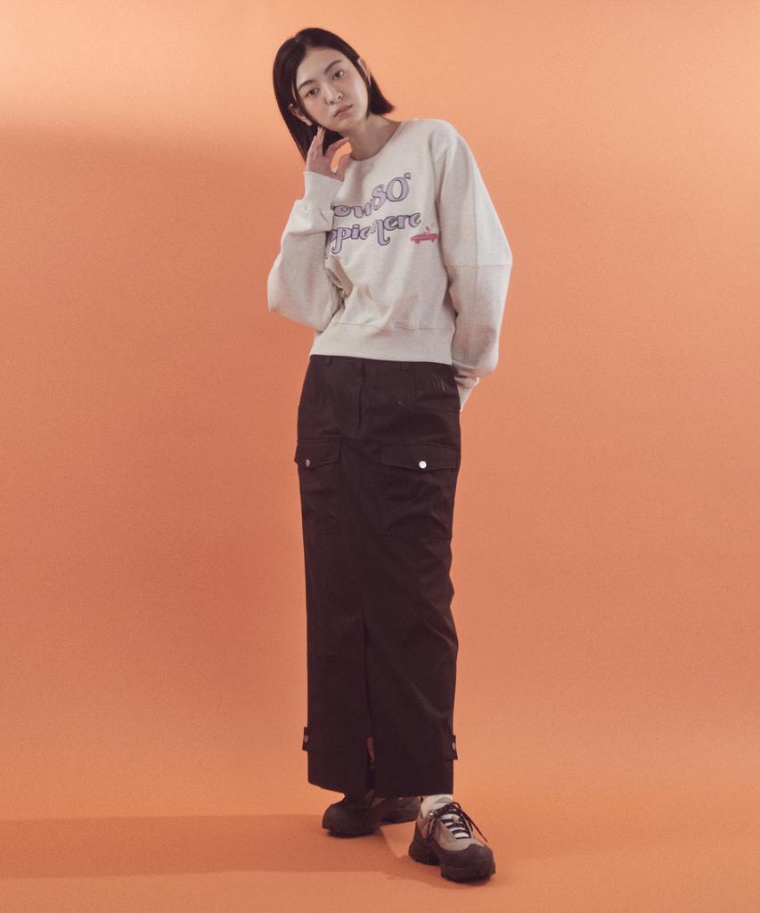 Mayol Utility Out-Pocket Long Skirt_Black