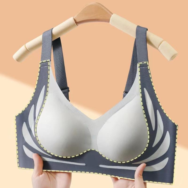 Dámská lehká luxusní podprsenka s liftingem a bočními prsy, šetrná k pokožce, prodyšná, pohodlná, bezproblémová, spodní prádlo bez ocelových prstenů