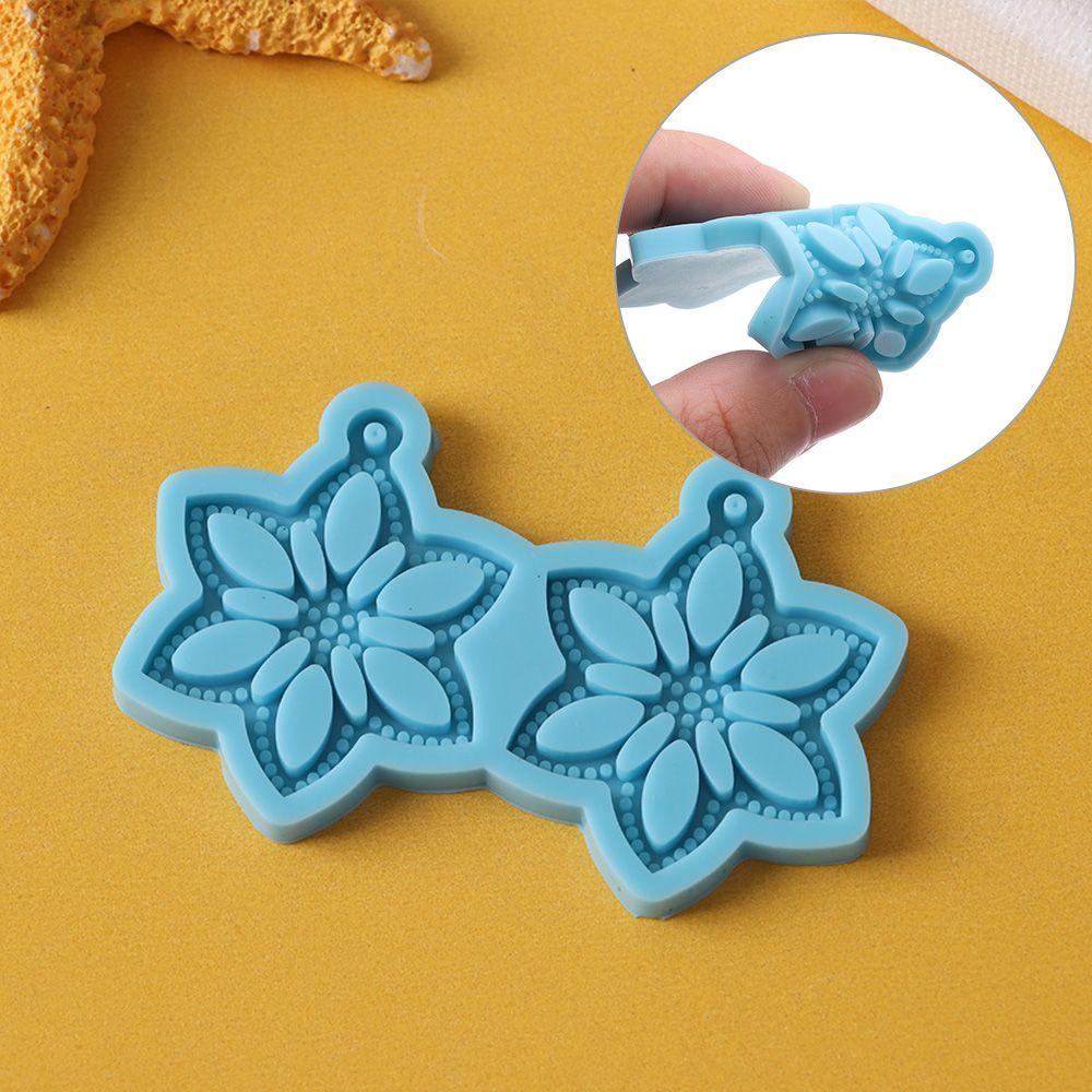 Necklace Casting Mould Silicone Earrings Mold Epoxy Resin Mold Ear Studs Keychain Pendant
