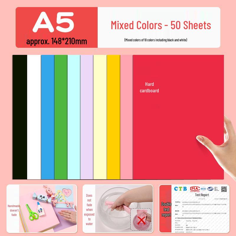 Macaron barevný karton A3/A4 4K/8K Origami papír pro studenty a pop-up knihy