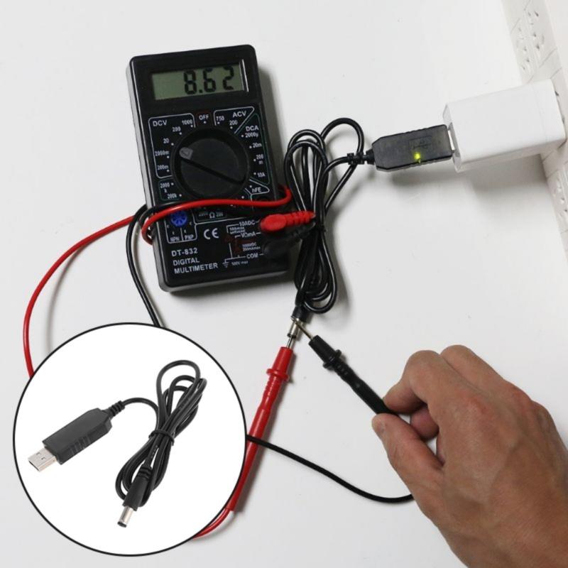 5V To 4.2V 8.4V 12.6V Line Charging Cable USB 5V To 5521 Power Supply Adapter Cable for 18650 Lithium Battery Pack