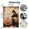 Halloween Pearl Painting Art Full Pearl Handmade Diy Home Decorations Featuring Ghost Pumpkin Witch Hat Black Cat Lantern