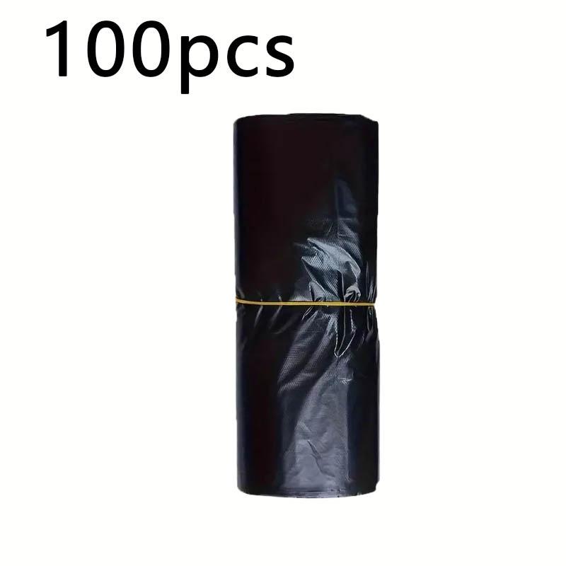 

100/200/300PCS Pet Outdoor Cleaning Poop Bags Mini Black Disposable Plastic Trash Bags Car Table Use Vest Type Garbage Bags