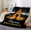Custom Name Journey Light Flannel Blanket Throw Blanket Soft Warm Sofa Bed home Decor Unique Gift