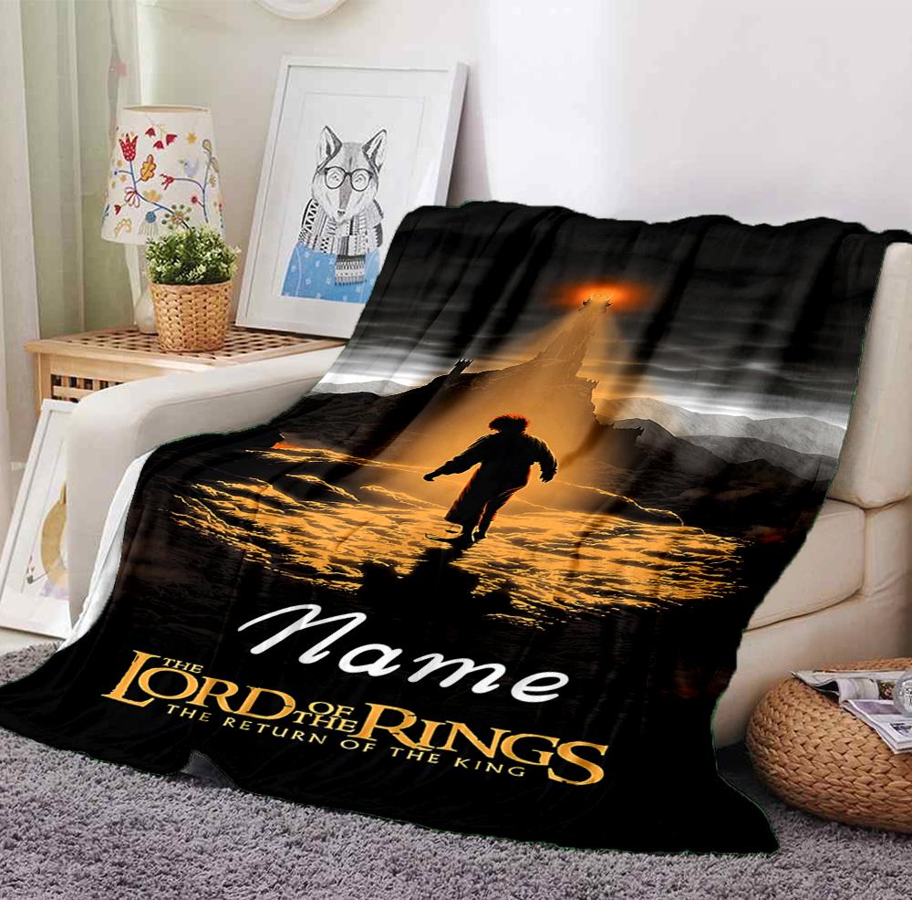 Custom Name Journey Light Flannel Blanket Throw Blanket Soft Warm Sofa Bed home Decor Unique Gift