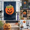 Wall Hanging Pumpkin Burlap Wreath Linen Halloween Pumpkin Wreath Decorative   Christmas
