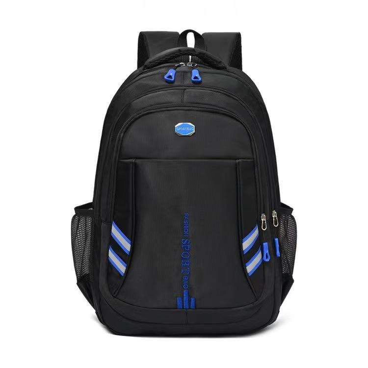 Unisex Casual Backpack - Durable Nylon Multi-Pocket Travel Bag , Ergonomic Shoulder Straps & Zipper Closure for Business Trips, Short-Distance Travel