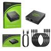 LiNKFOR Optical Digital 1 3 Alloy Optical Cable Compatible with SPDIF/TosLink Splitter, Input, Outputs, LPCM2.0, DTS, Dolby-AC3 Compatible, Casing,